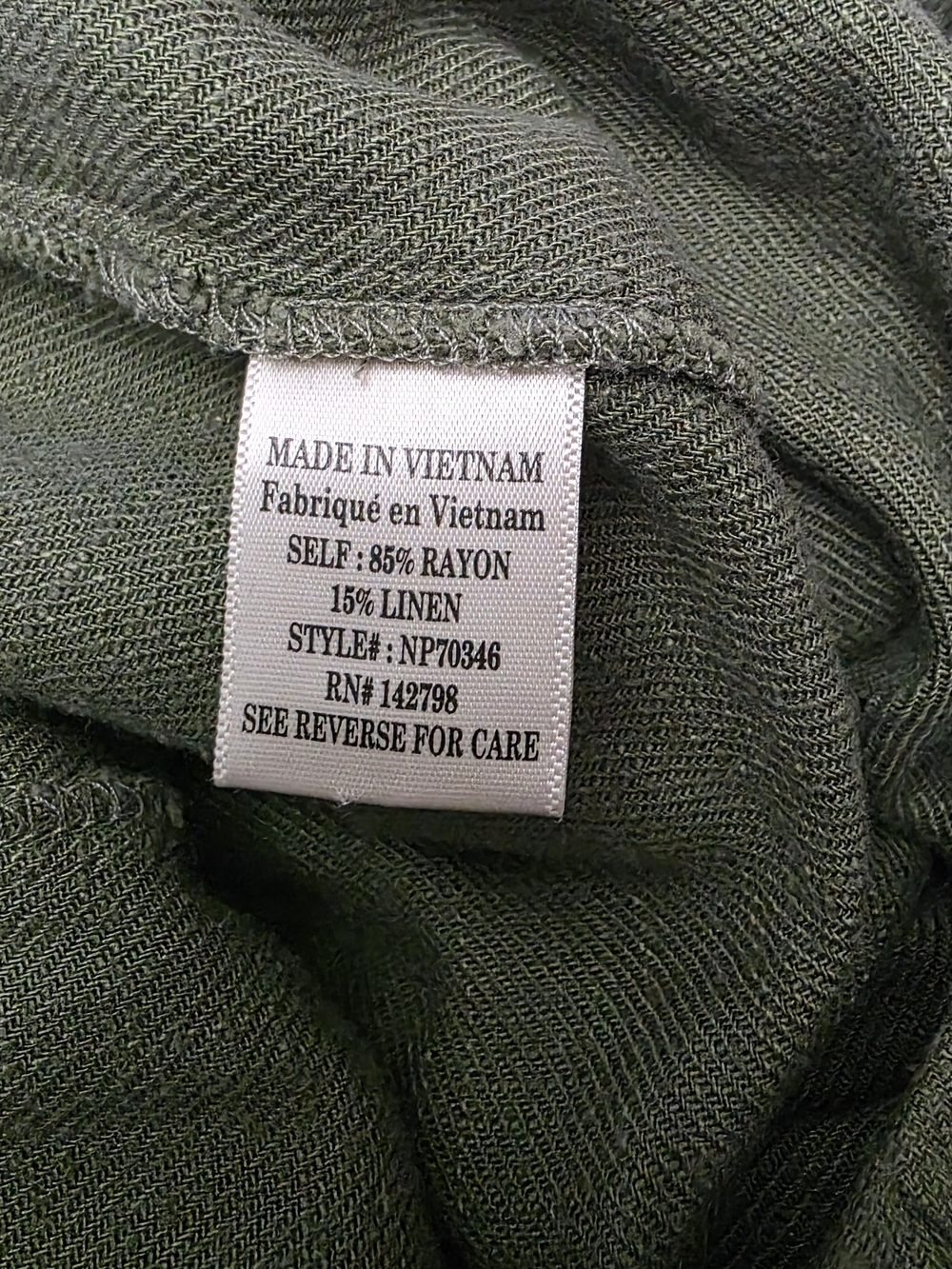 Relaxed Olive Drawstring Joggers for Women - Picture 13 of 14